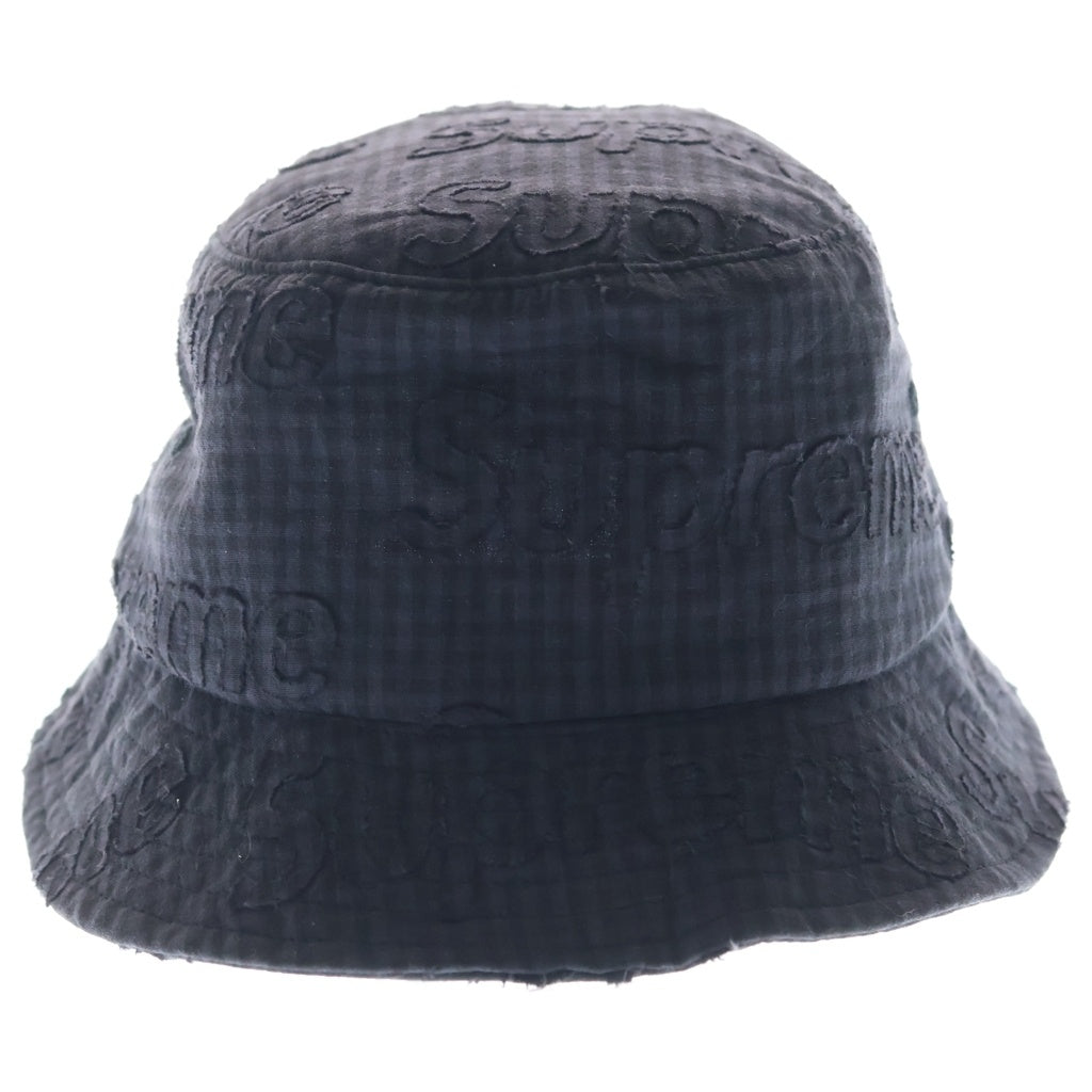 SUPREME(シュプリーム) 26SS Monogram Gingham Crusher Black モノグラムギンガム クラッシャーハット キャップ 帽子 ブラック レディース