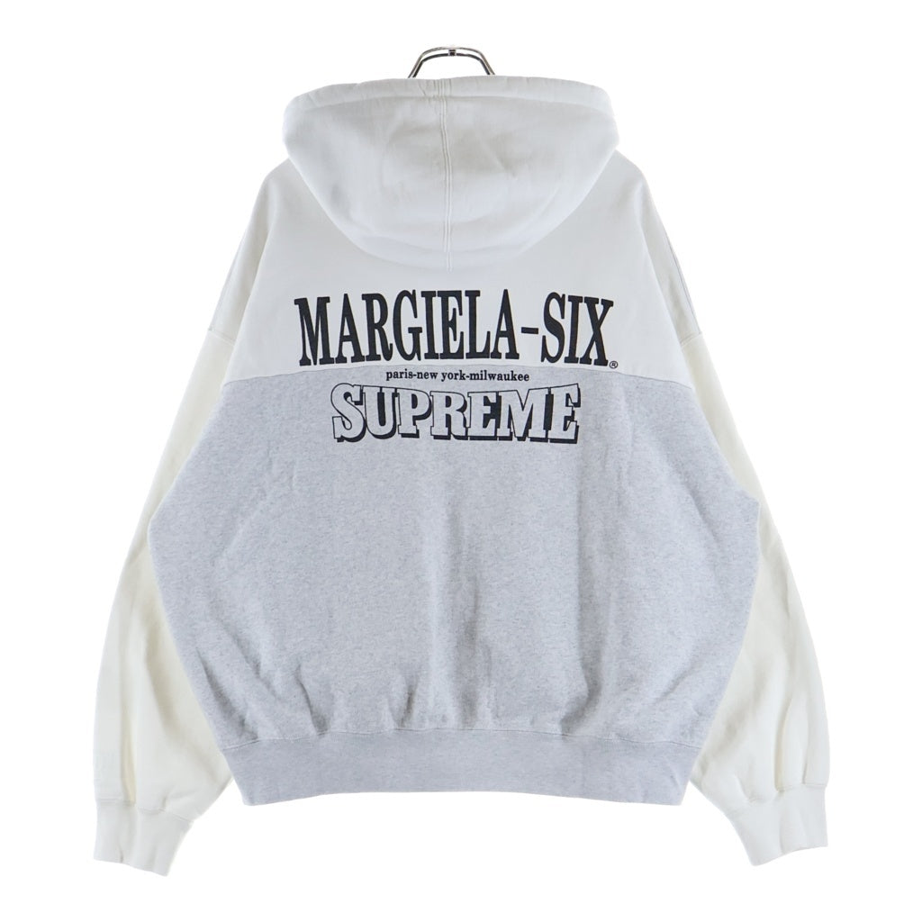 SUPREME(シュプリーム) 26SS ×MM6 Maison Margiela Eagle Zip Up Hooded Sweatshirt メゾンマルジェラ エムエムシックス イーグル ジップアップ フーデッドスウェット パーカー グレー