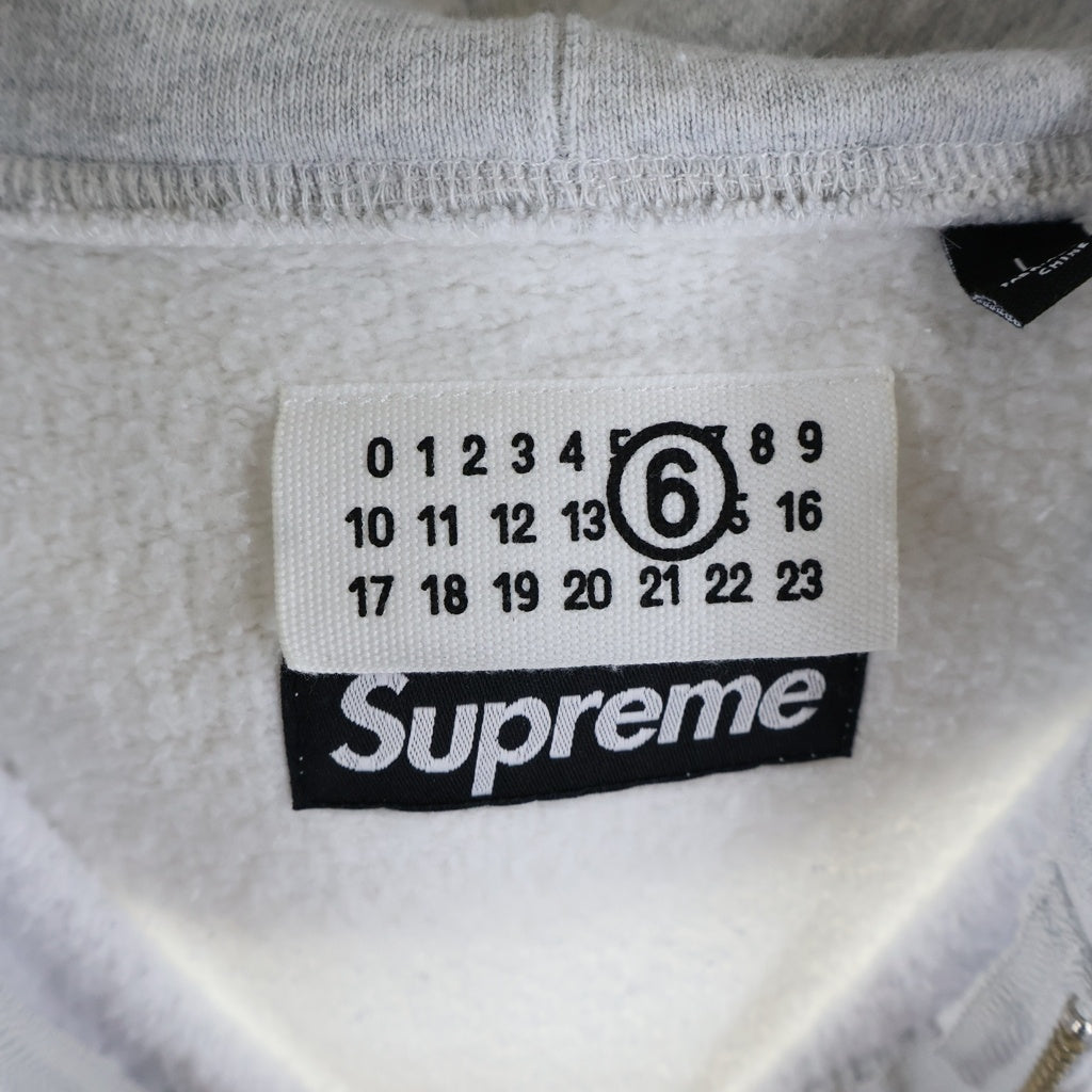 SUPREME(シュプリーム) 26SS ×MM6 Maison Margiela Eagle Zip Up Hooded Sweatshirt メゾンマルジェラ エムエムシックス イーグル ジップアップ フーデッドスウェット パーカー グレー