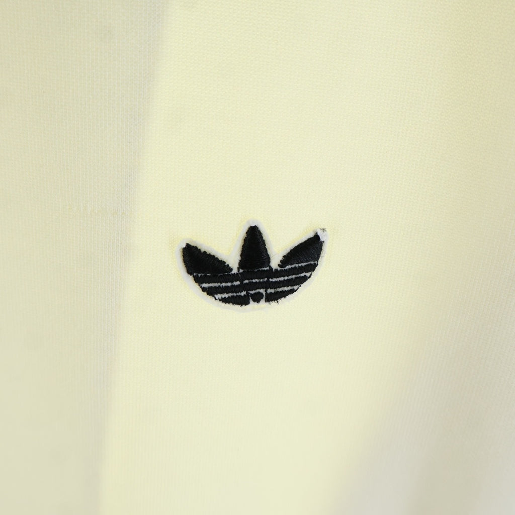 adidas(アディダス) 80S VINTAGE ヴィンテージ デサント製 サイドスリーストライプ トレフォイルロゴ トラックジャケット ホワイト/ブラック ADS-4F