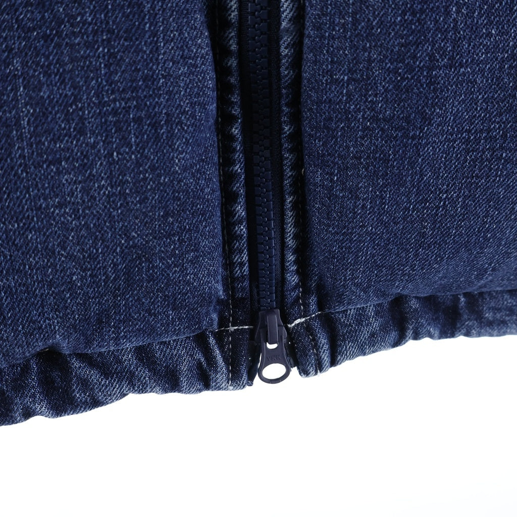 SUPREME(シュプリーム) 24SS ×NIKE Denim Puffer Vest ナイキ バックロゴエンブロイダリー デニム パファーベスト インディゴ FQ0323-451