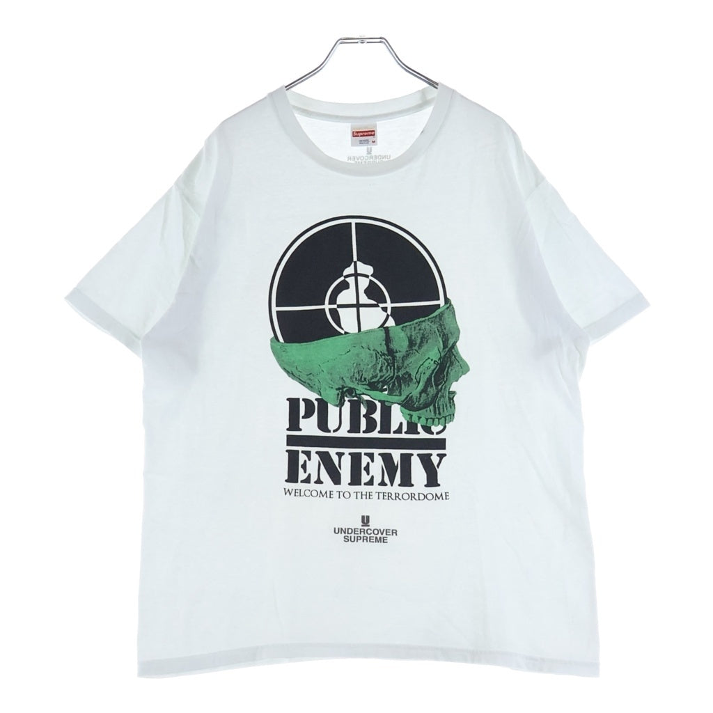 SUPREME(シュプリーム) 18SS ×UNDERCOVER ×PUBLIC ENEMY Terrordome Tee アンダーカバー パブリックエネミー テラードーム クルーネック半袖Tシャツ カットソー ホワイト