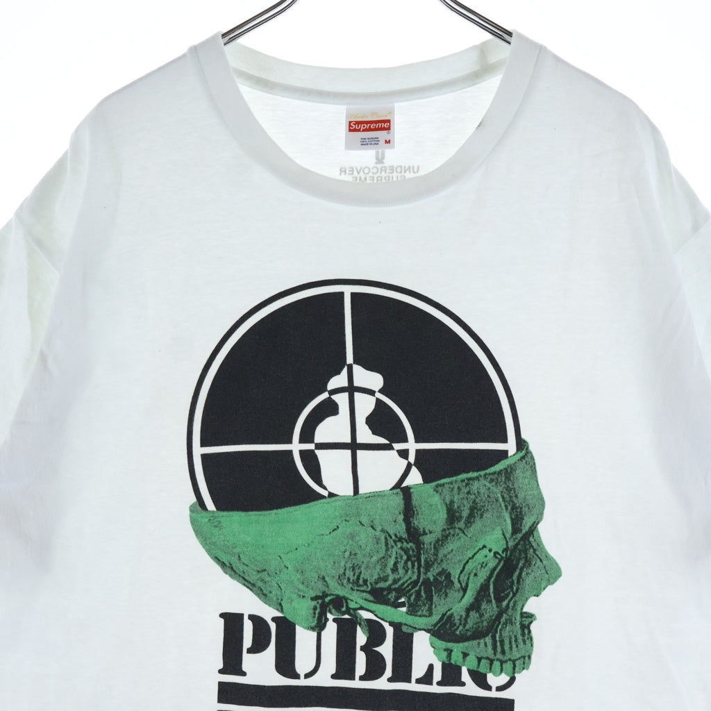 SUPREME(シュプリーム) 18SS ×UNDERCOVER ×PUBLIC ENEMY Terrordome Tee アンダーカバー パブリックエネミー テラードーム クルーネック半袖Tシャツ カットソー ホワイト