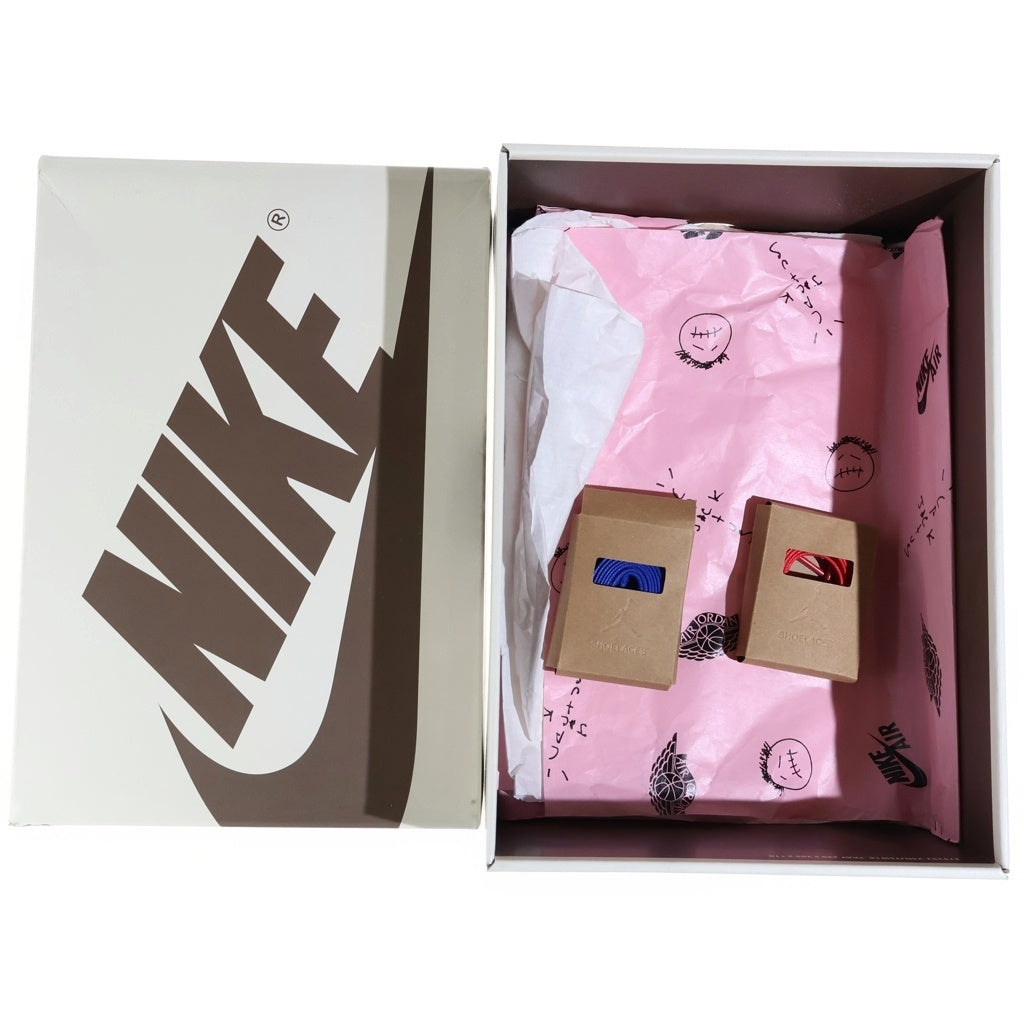 NIKE(ナイキ) ×TRAVIS SCOTT WMNS AIR JORDAN 1 RETRO LOW OG CANARY トラヴィススコット エアジョーダン1 レトロ カナリー ローカットスニーカー レディース US7/24cm DZ4137-700