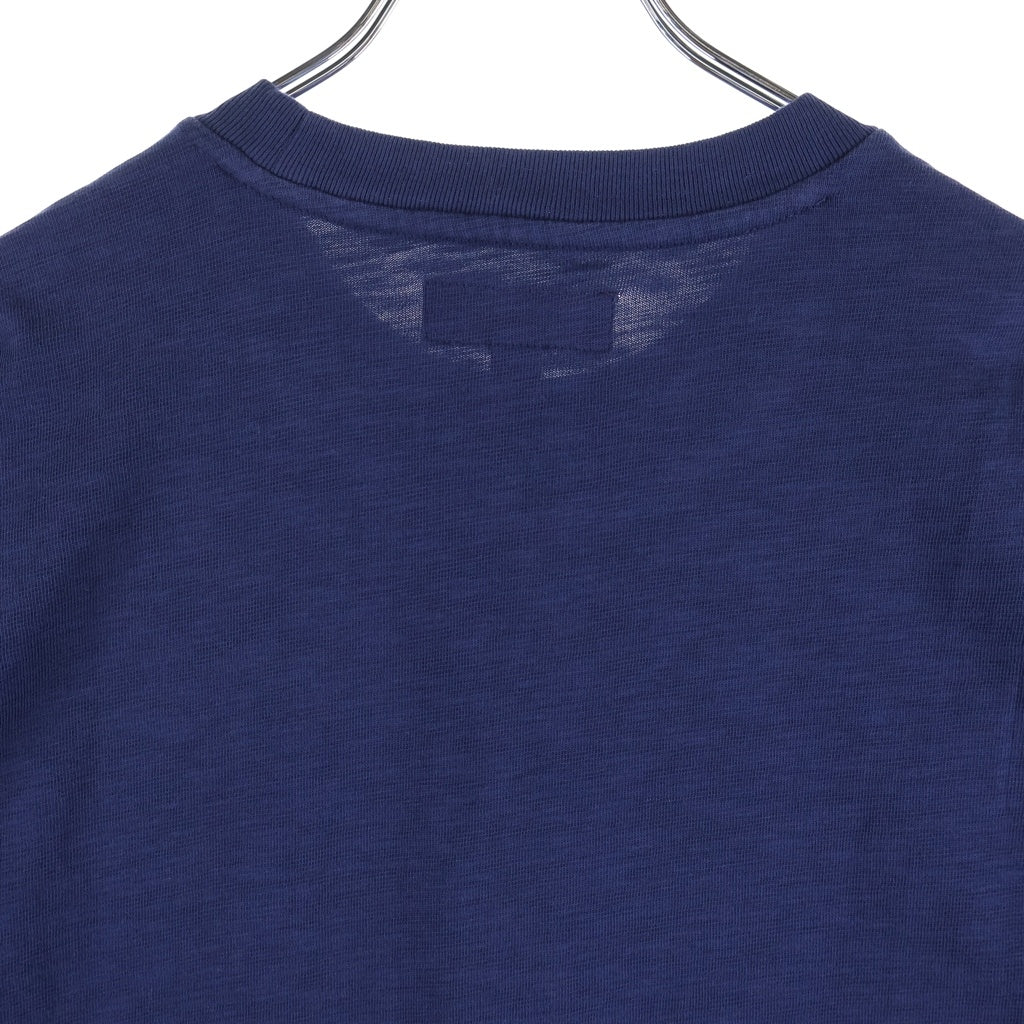 SUPREME(シュプリーム) 26AW Stretch Applique S/S Top ストレッチコットン アップリケロゴ クルーネック 半袖Tシャツ カットソー ネイビー
