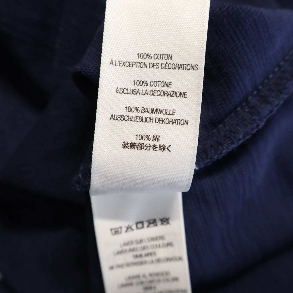 SUPREME(シュプリーム) 26AW Stretch Applique S/S Top ストレッチコットン アップリケロゴ クルーネック 半袖Tシャツ カットソー ネイビー