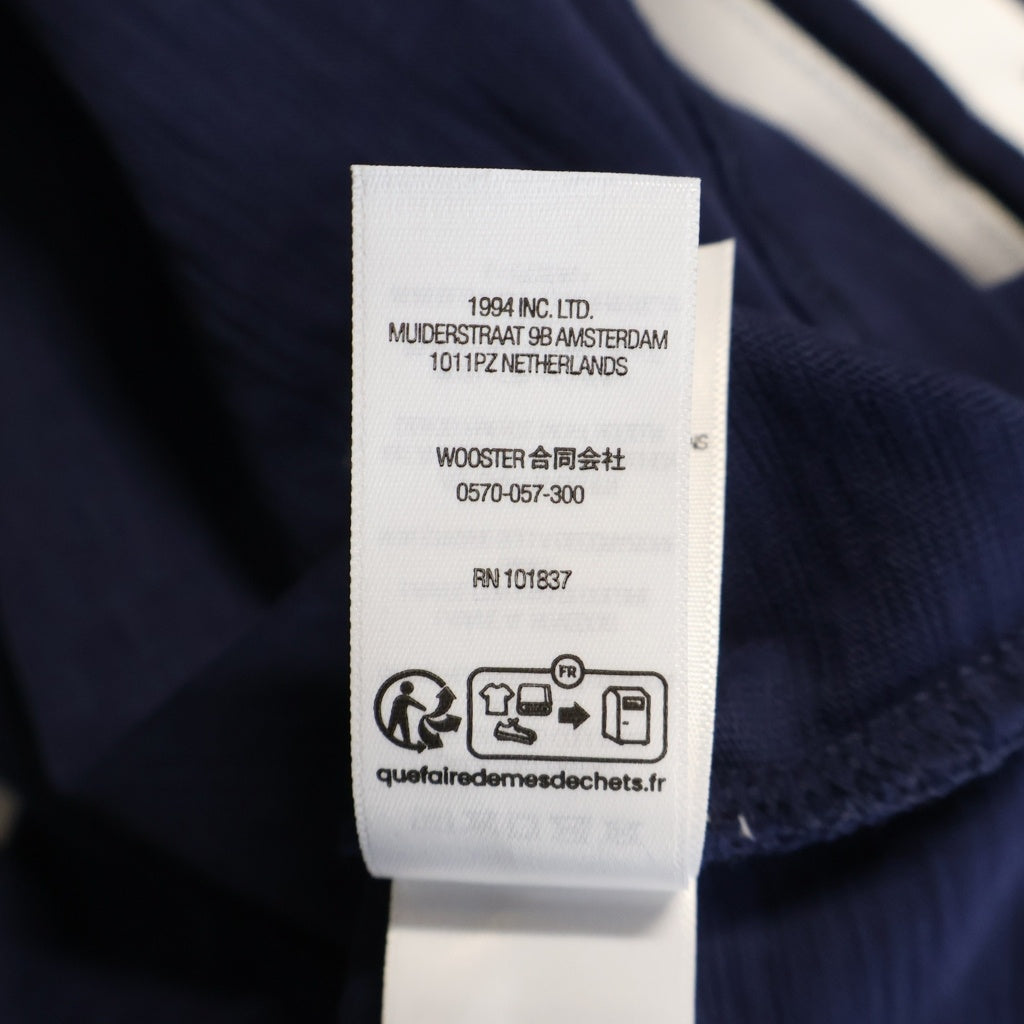 SUPREME(シュプリーム) 26AW Stretch Applique S/S Top ストレッチコットン アップリケロゴ クルーネック 半袖Tシャツ カットソー ネイビー
