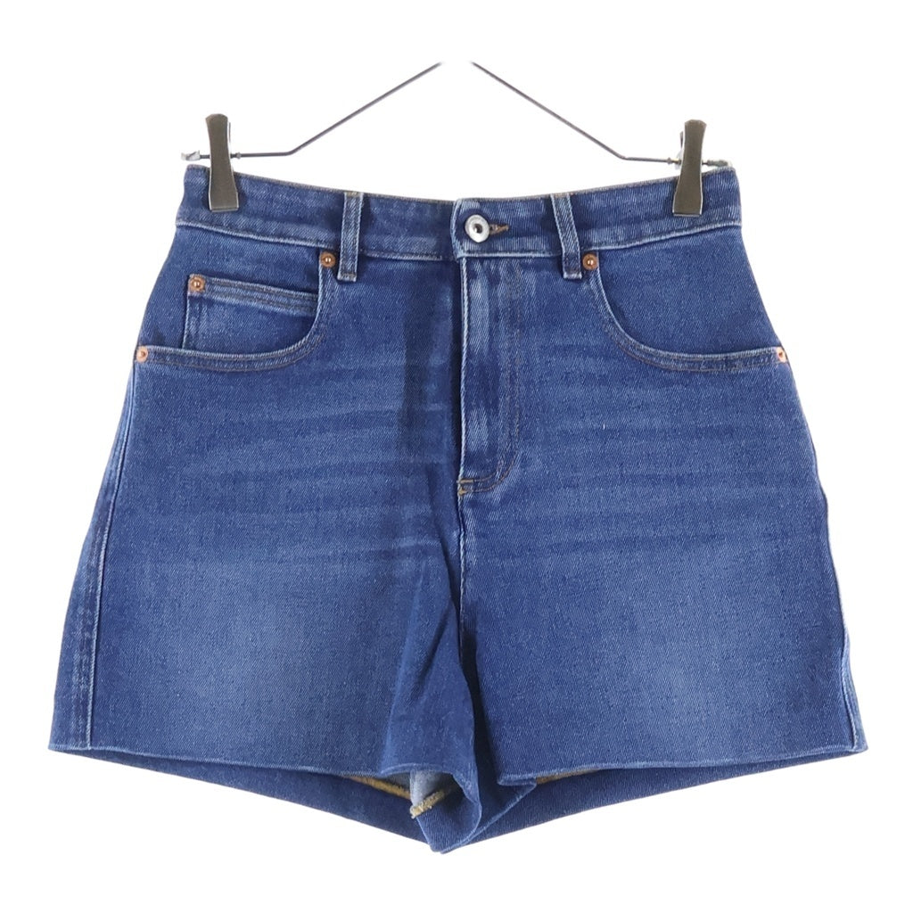 VALENTINO(ヴァレンティノ) Vロゴ パッチ デニムショーツ ショートパンツ レディース インディゴ WB3DD12J7C6