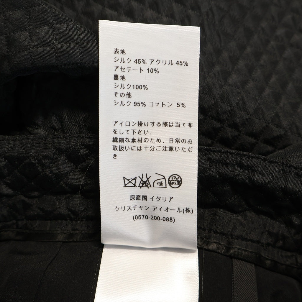 Christian Dior(クリスチャンディオール) シルク混 キルティングステッチ ハーフパンツ レディース ブラック 5E21410A1722