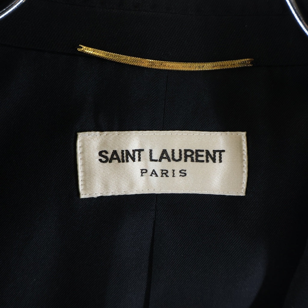 SAINT LAURENT PARIS(サンローランパリ) イタリア製 スモーキング シングル テーラードジャケット ブラック 370357 Y0821 レディース
