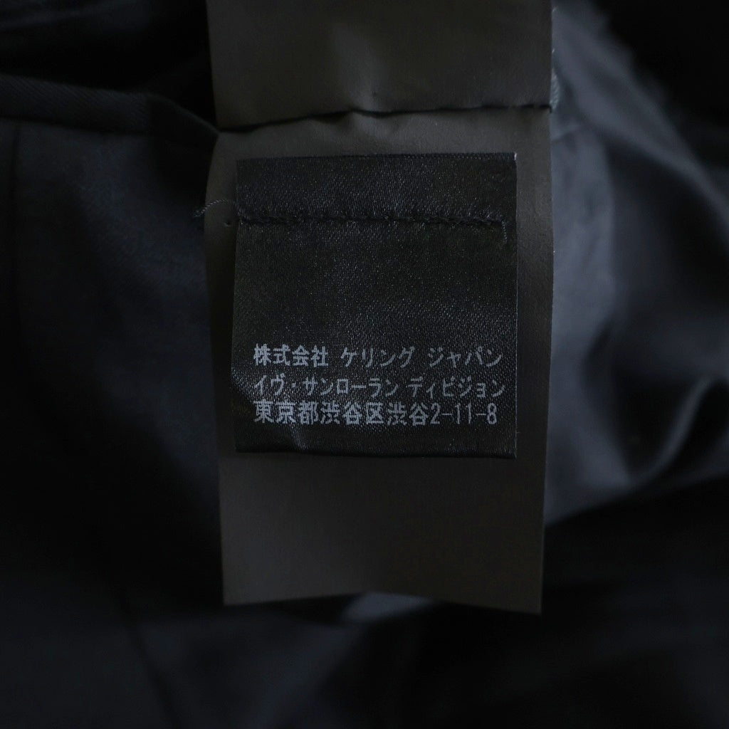 SAINT LAURENT PARIS(サンローランパリ) イタリア製 スモーキング シングル テーラードジャケット ブラック 370357 Y0821 レディース