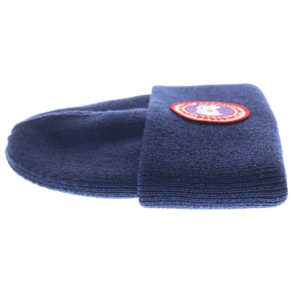 CANADA GOOSE(カナダグース) ARCTIC DISC TOQUE アークティック ディスク トゥック ロゴパッチ ニット帽 キャップ 帽子 ネイビー 6936L