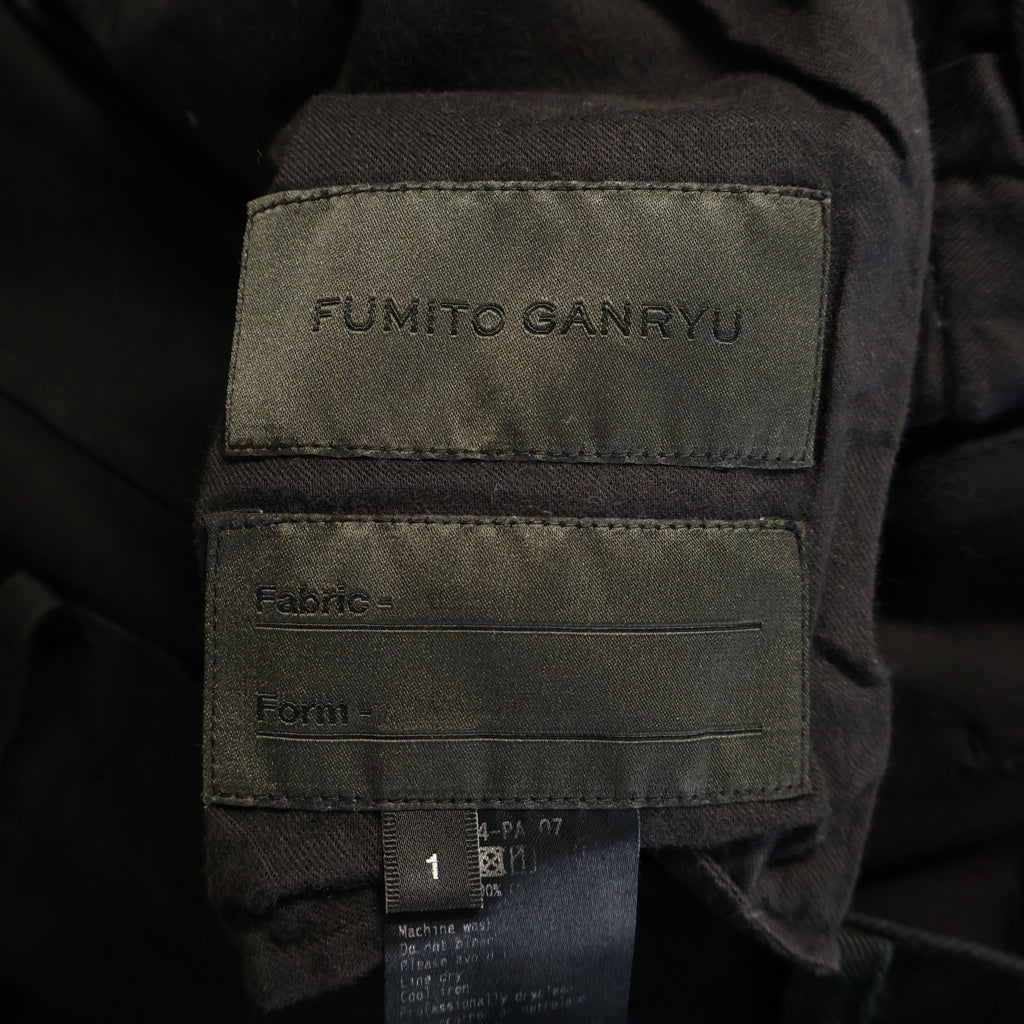 FUMITO GANRYU(フミトガンリュウ) 21AW Sarrouel Chino Pants サルエル チノパンツ ブラック FU4-PA-07