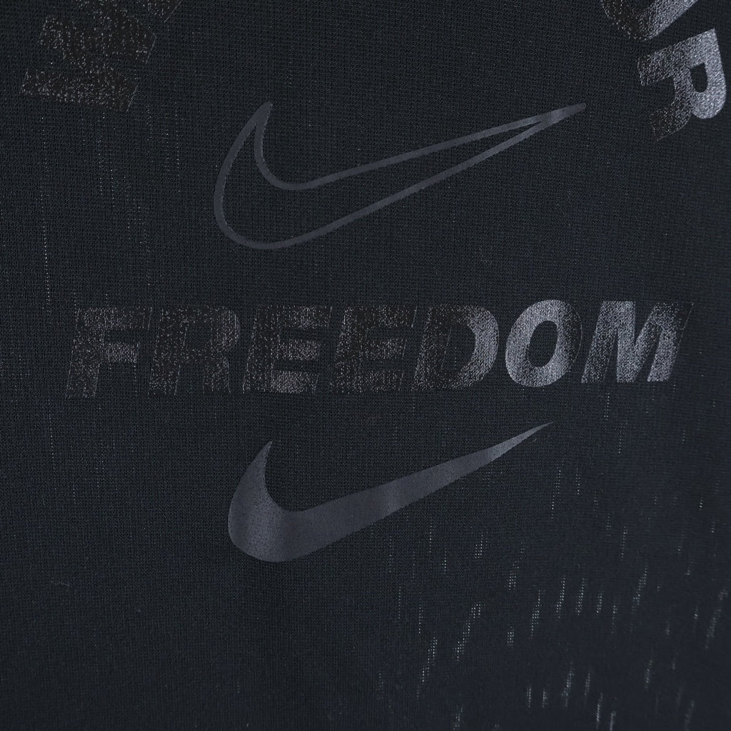 BLACK COMME des GARCONS(ブラックコムデギャルソン) AD2021 ×NIKE フロントロゴプリント クルーネック半袖Tシャツ カットソー ブラック 1G-T103