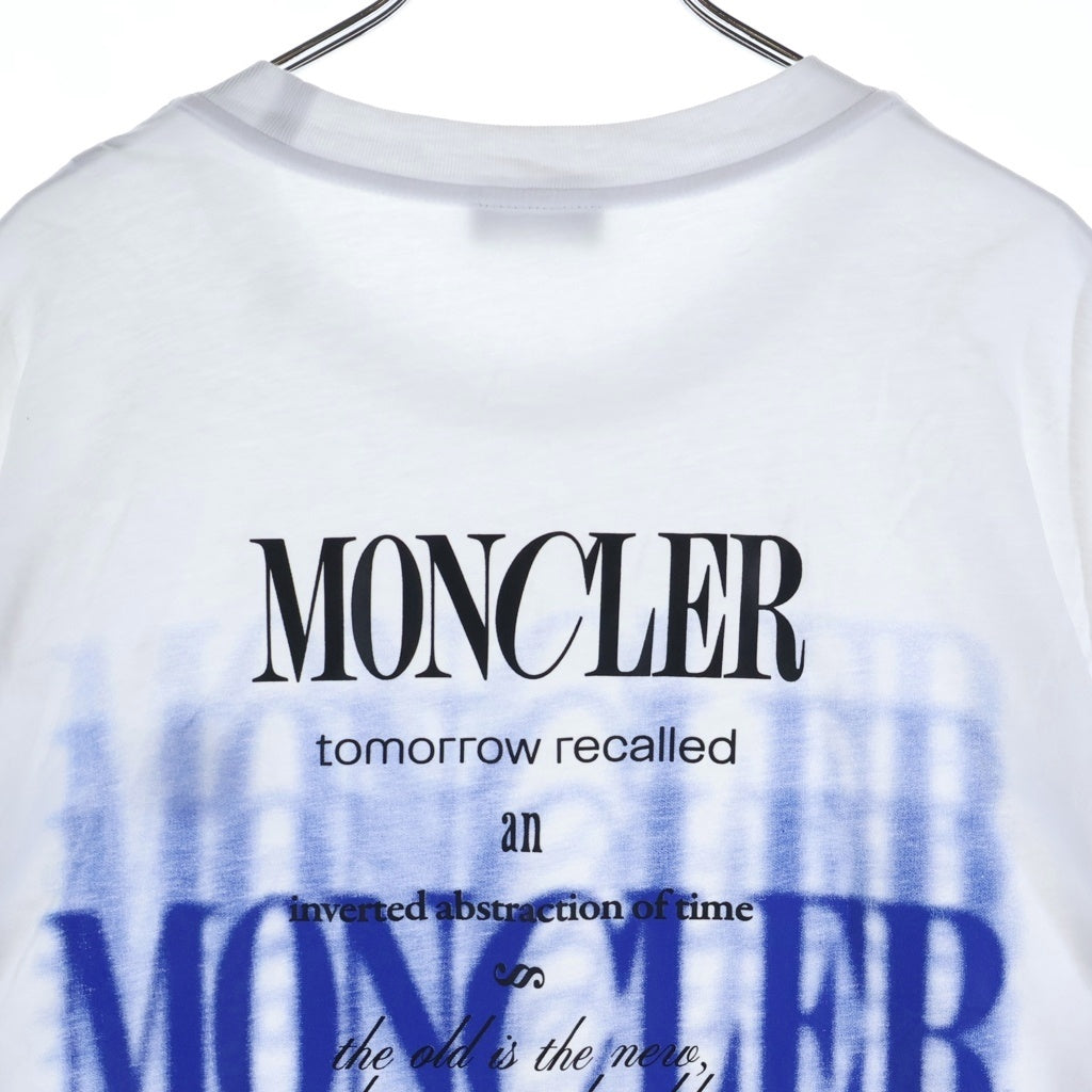 MONCLER(モンクレール) 24SS MAGLIA MANICA LUNGA マッリア マニカ ルンガ バックプリント クルーネック 長袖Tシャツ カットソー ホワイト J20918D00008 89A17
