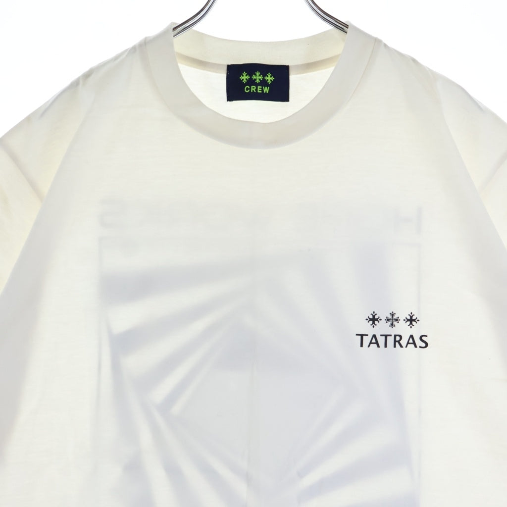 TATRAS(タトラス) 両面プリント クルーネック 半袖Tシャツ ホワイト カットソー MTCS21S8144