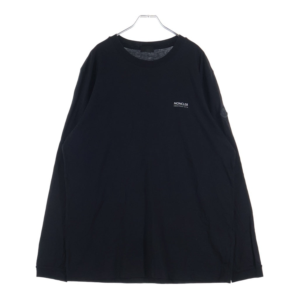 MONCLER(モンクレール) 24SS LS T-SHIRT バックプリント クルーネック 長袖Tシャツ カットソー ブラック J20918D00005 89A17