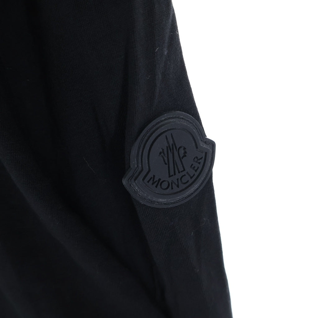 MONCLER(モンクレール) 24SS LS T-SHIRT バックプリント クルーネック 長袖Tシャツ カットソー ブラック J20918D00005 89A17