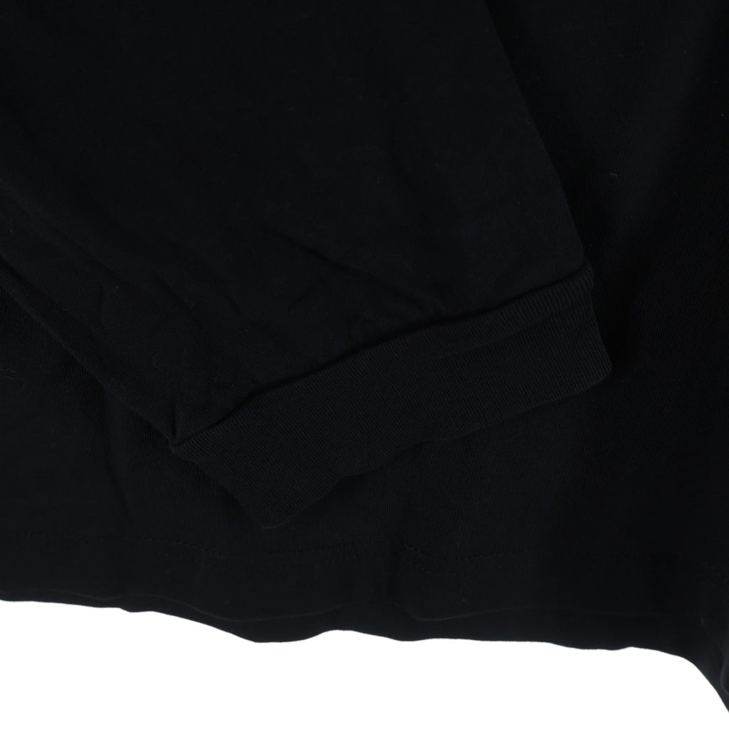 MONCLER(モンクレール) 24SS LS T-SHIRT バックプリント クルーネック 長袖Tシャツ カットソー ブラック J20918D00005 89A17
