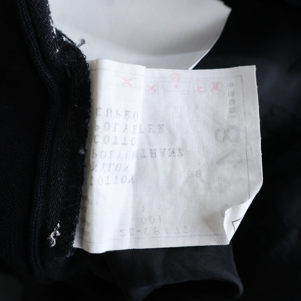 Sacai(サカイ) 26SS Denim x Knit Dress デニム ニット 切り替え ノースリーブドレス ワンピース ブラック レディース 26-08472
