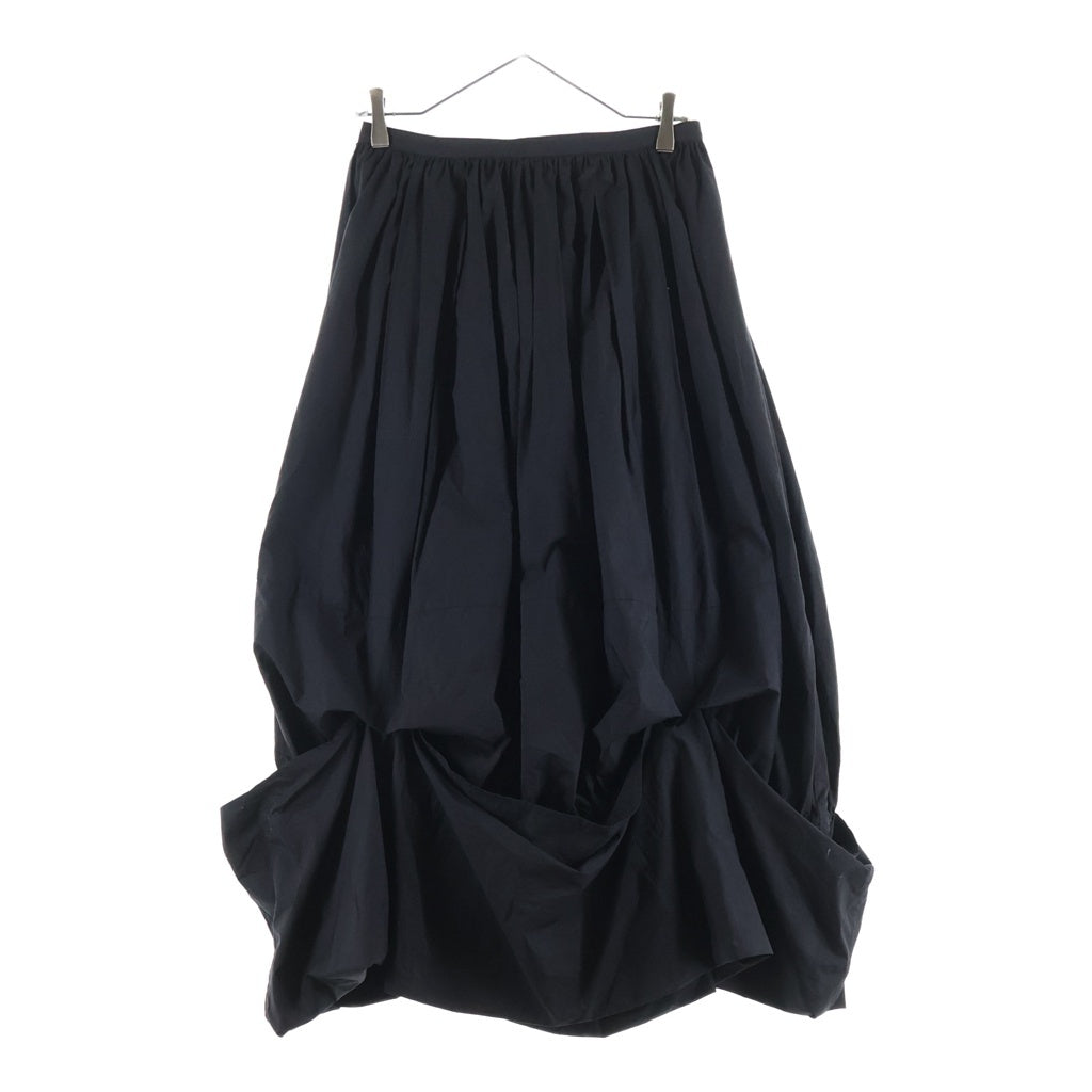 ENFOLD(エンフォルド) 20SS ハイカウントタイプライター バルーンロングスカート ブラック レディース 300DS831-2570