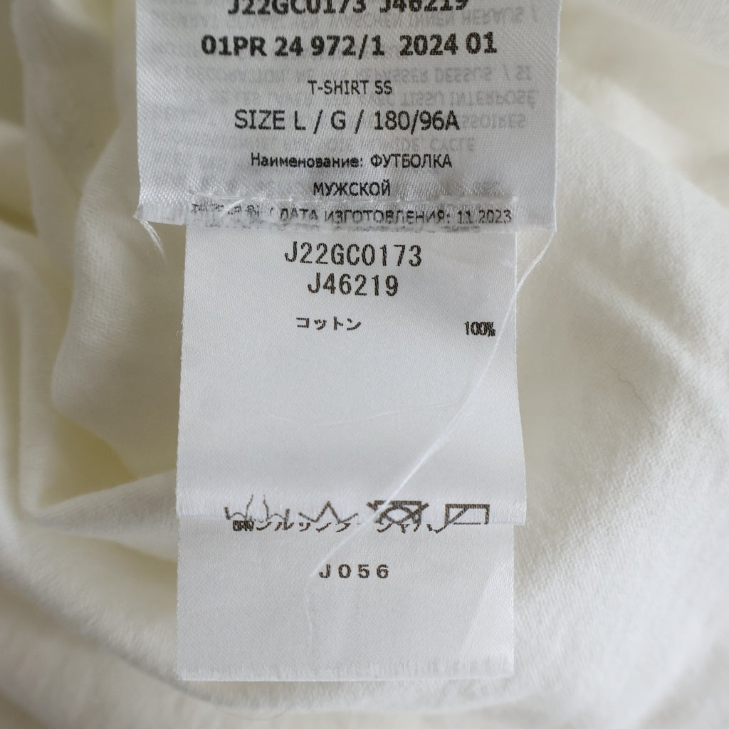 JIL SANDER(ジルサンダー) 24SS バックロゴプリント クルーネック長半袖Tシャツ カットソー ホワイト J22GC0173 J46219
