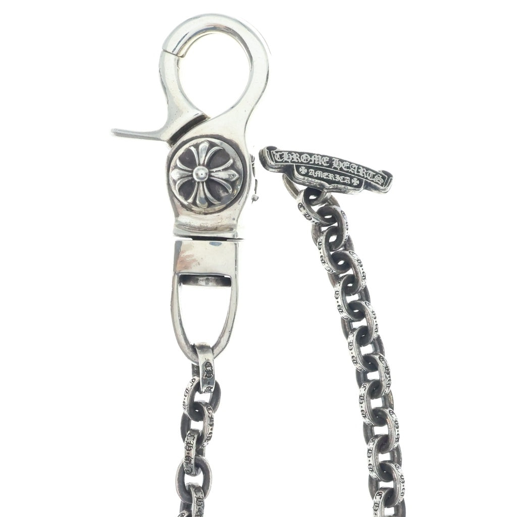 CHROME HEARTS(クロムハーツ) 1 CLIP T-BAR PAPER CHAIN 18 1クリップ Tバー ペーパーチェーンウォレットチェーン 18inch シルバー