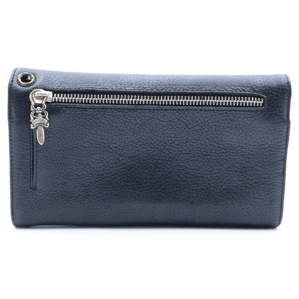 CHROME HEARTS(クロムハーツ) WAVE ウェーブ レザーウォレット 財布 ブラック
