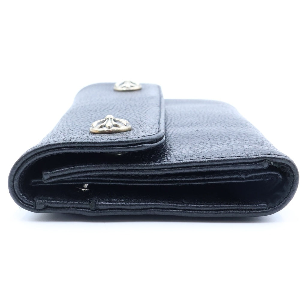 CHROME HEARTS(クロムハーツ) WAVE ウェーブ レザーウォレット 財布 ブラック