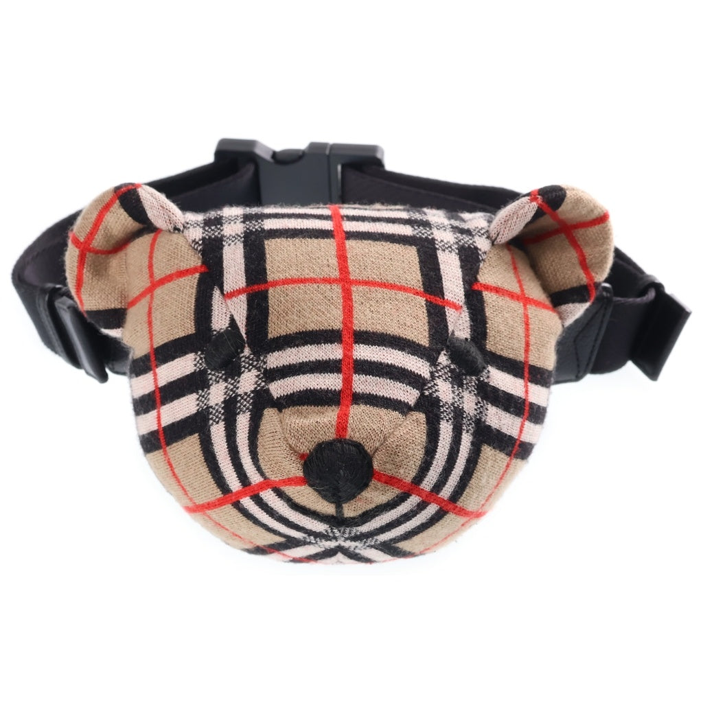 BURBERRY(バーバリー) ノバチェック ベアーモチーフ ボディバッグ ブラウン
