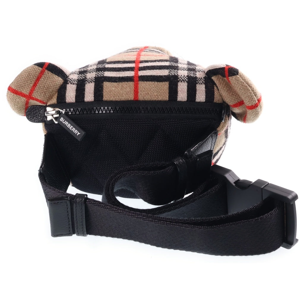 BURBERRY(バーバリー) ノバチェック ベアーモチーフ ボディバッグ ブラウン