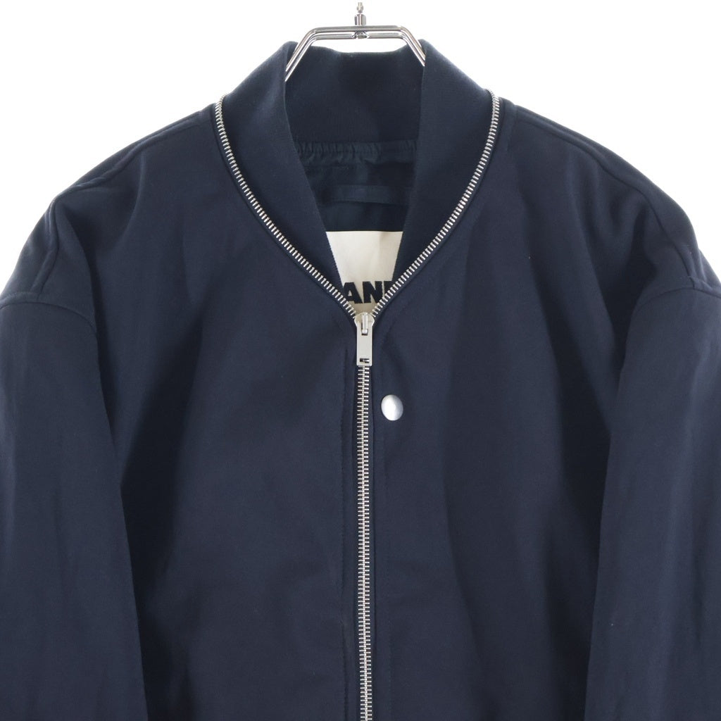 JIL SANDER(ジルサンダー) W BLOUSON 05 ウールギャバジン ワードローブ パファージャケット ブルゾン ブラック J23BN0004