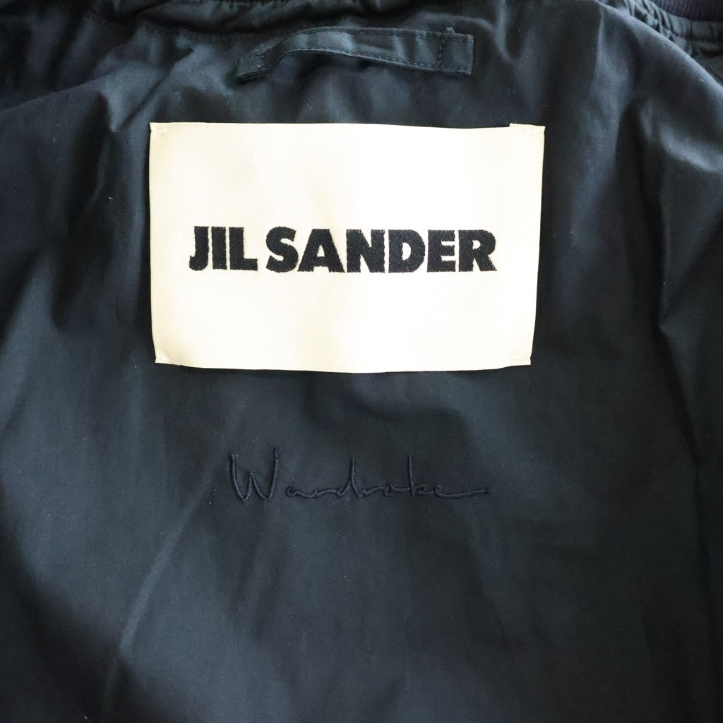 JIL SANDER(ジルサンダー) W BLOUSON 05 ウールギャバジン ワードローブ パファージャケット ブルゾン ブラック J23BN0004