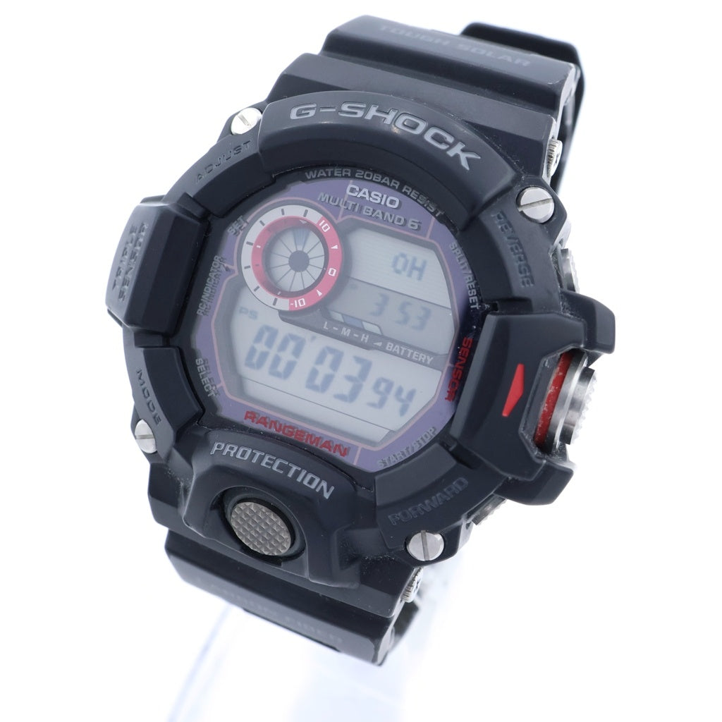 CASIO(カシオ) G-SHOCK RANGEMAN ジーショック レンジマン デジタル電波 ソーラー腕時計 ブラック GW-9400J