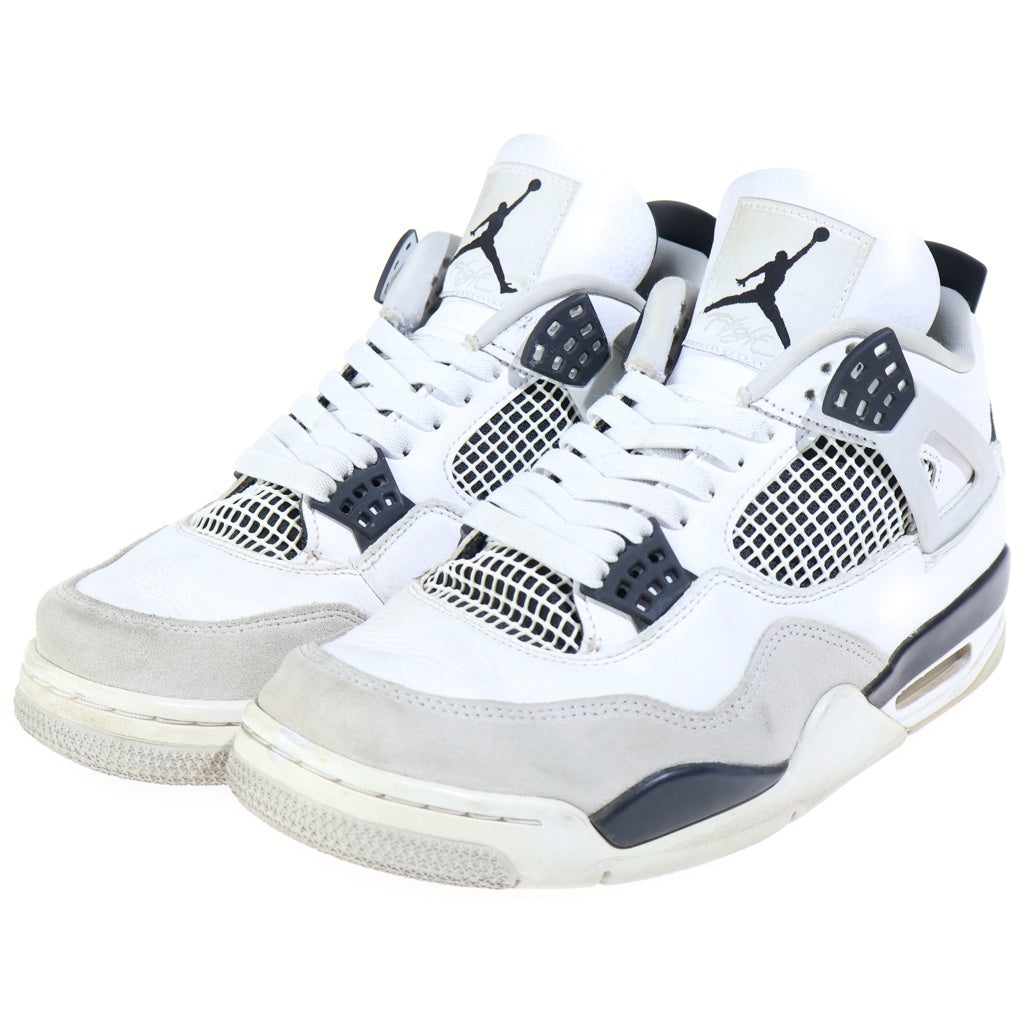 NIKE(ナイキ) AIR JORDAN Military Black エアジョーダン 4 ミリタリーブラック ハイカットスニーカー ホワイト/ブラック US10/28cm DH6927-111