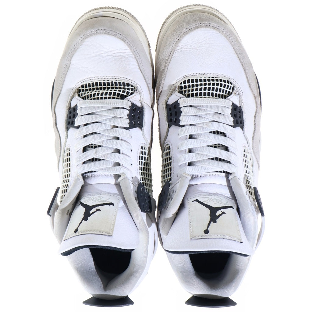 NIKE(ナイキ) AIR JORDAN Military Black エアジョーダン 4 ミリタリーブラック ハイカットスニーカー ホワイト/ブラック US10/28cm DH6927-111