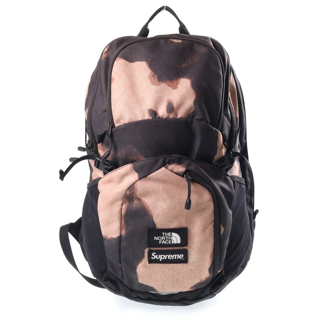 SUPREME(シュプリーム) 21AW ×THE NORTH FACE Bleached Denim Print Pocono Backpack ザノースフェイス ブリーチド デニムプリント バックパック ブラック/ブラウン