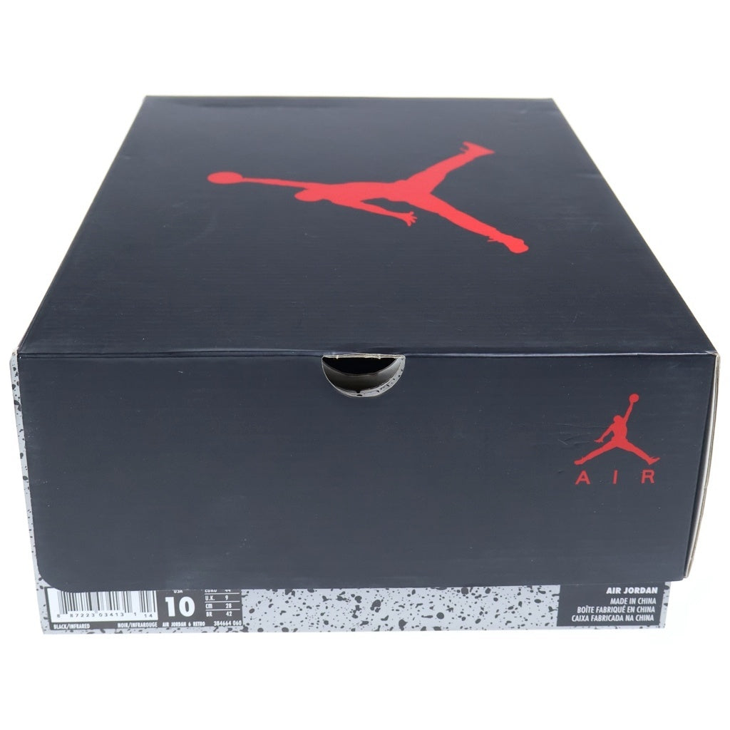 NIKE(ナイキ) AIR JORDAN INFRARED エアジョーダン 6 インフラレッド ハイカットスニーカー ブラック/レッド US10/28cm 384664-060