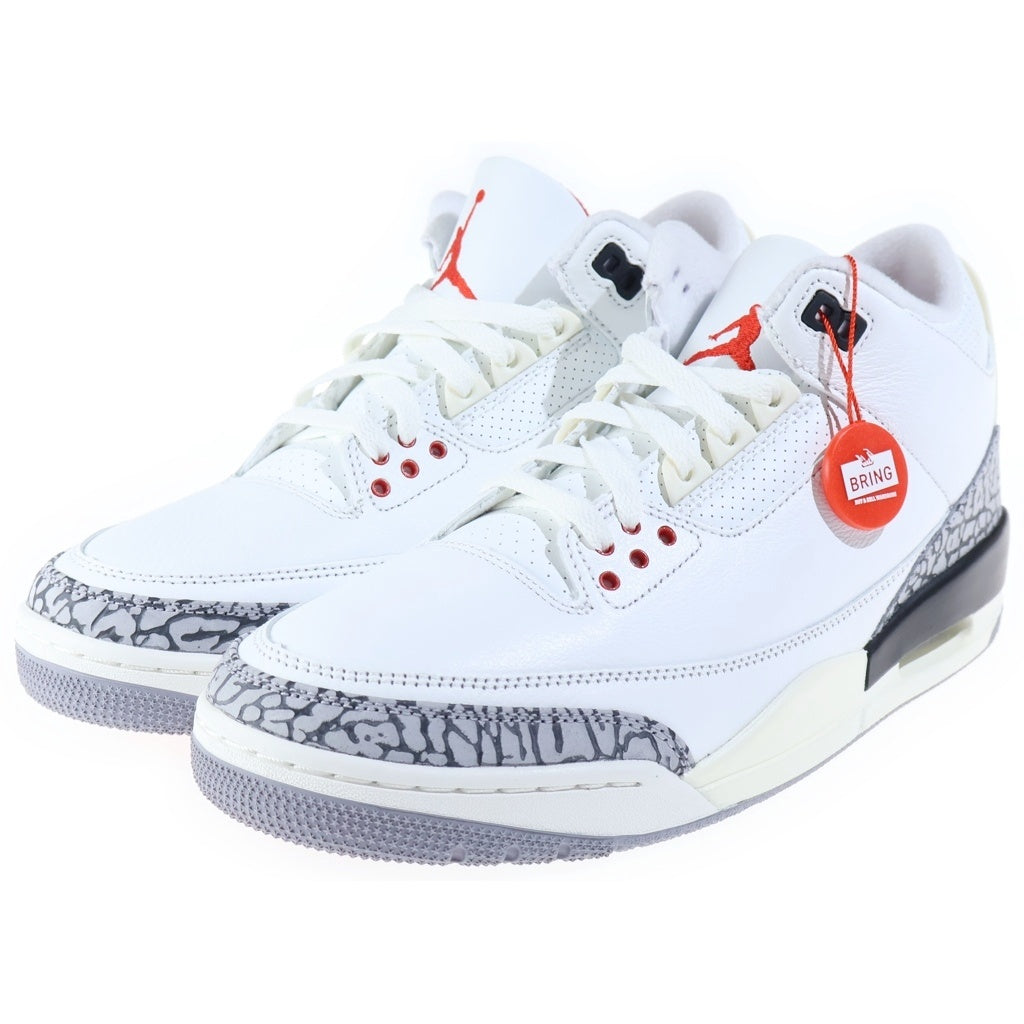 NIKE(ナイキ) AIR JORDAN 3 RETRO WHITE CEMENT REIMAGINED エアジョーダン3 レトロ セメント リイマジンド ハイカットスニーカー ホワイト US9.5/27.5cm DN3707-100 DM3707-100