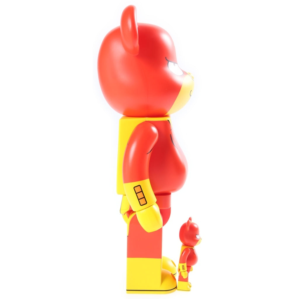 MEDICOM TOY(メディコムトイ) ×THE SIMPSONS BE@RBRICK RADIOACTIVE MAN 100%&400% ベアブリック ザシンプソンズ レディオアクティブマン 2体セット フィギュア 人形 レッド/イエロー