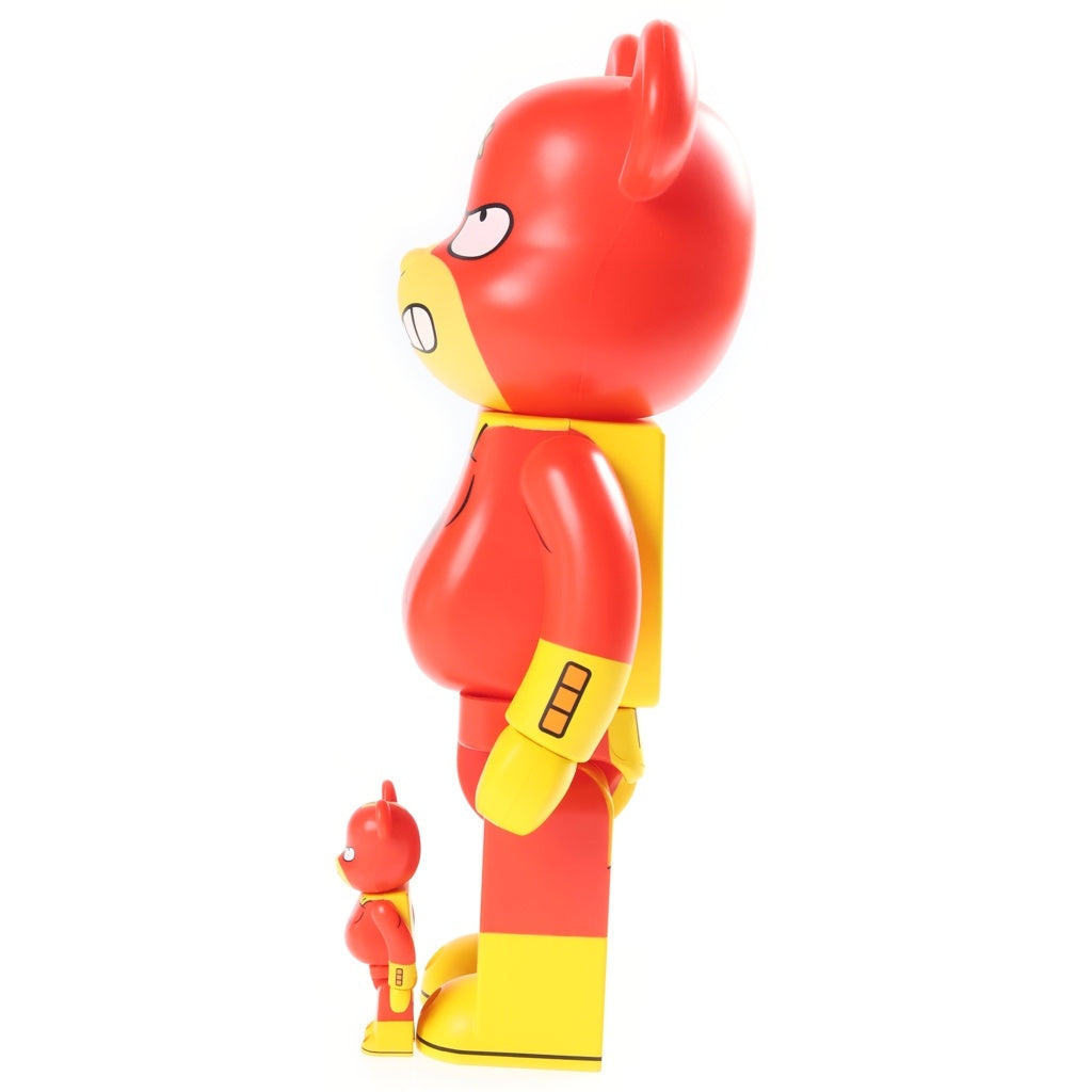 MEDICOM TOY(メディコムトイ) ×THE SIMPSONS BE@RBRICK RADIOACTIVE MAN 100%&400% ベアブリック ザシンプソンズ レディオアクティブマン 2体セット フィギュア 人形 レッド/イエロー