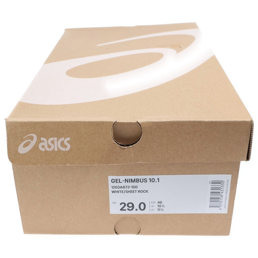 ASICS(アシックス) ×MIN-NANO GEL-NIMBUS 10.1 ミンナノ ゲルニンバス ローカットスニーカー ホワイト/シルバー US11.5/29cm 1203A673-100