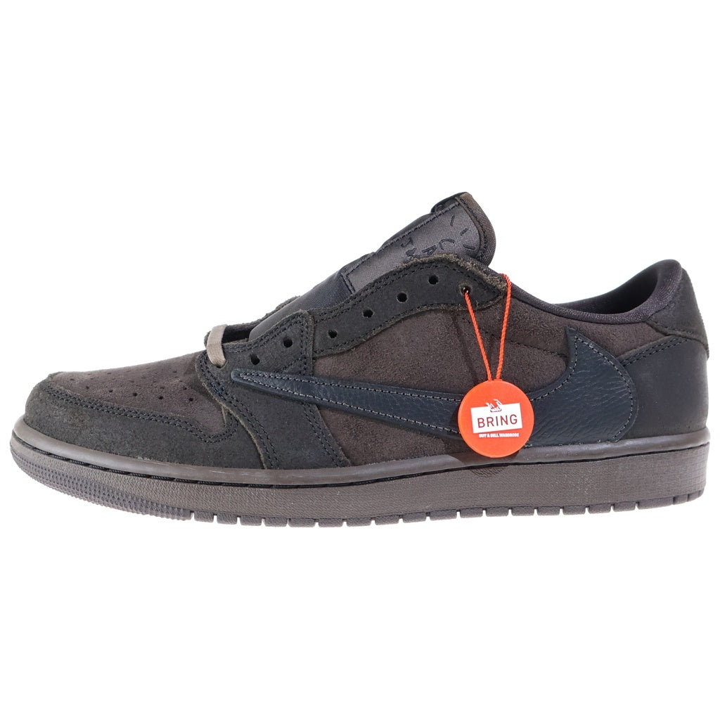 NIKE(ナイキ) ×TRAVIS SCOTT AIR JORDAN LOW OG SP VELVET BROWN トラヴィススコット エアジョーダン1 ベルベット ローカットスニーカー ブラウン US10/28cm DM7866-202