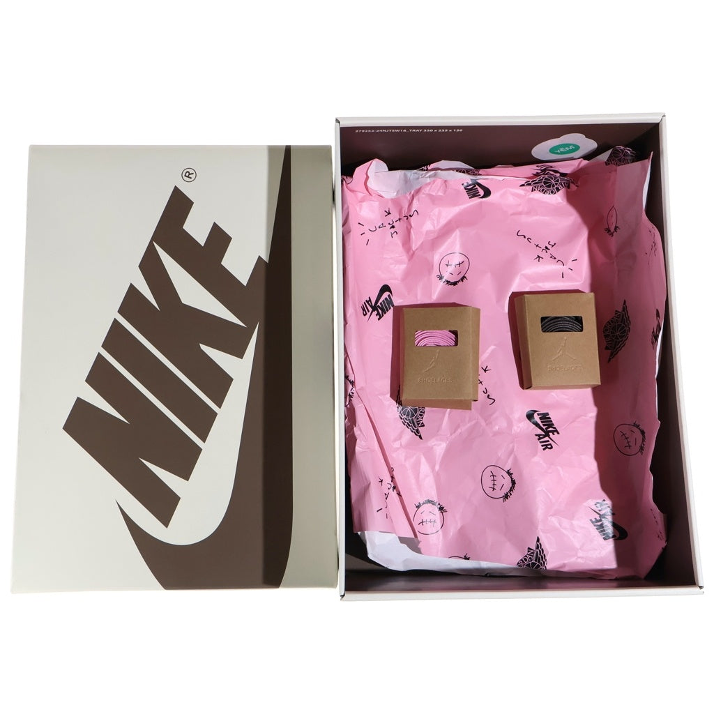 NIKE(ナイキ) ×TRAVIS SCOTT AIR JORDAN LOW OG SP VELVET BROWN トラヴィススコット エアジョーダン1 ベルベット ローカットスニーカー ブラウン US10/28cm DM7866-202