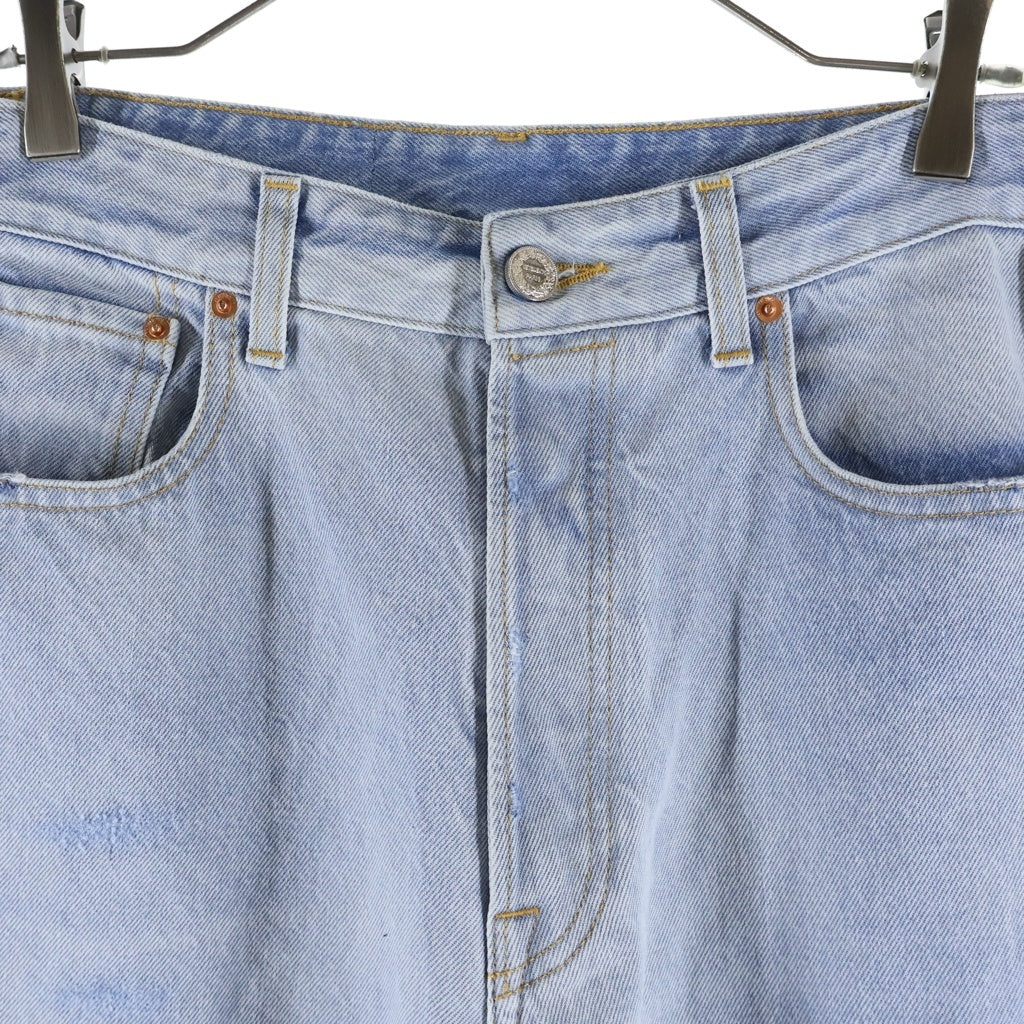 VETEMENTS(ヴェトモン) 23SS PLAIN BAGGY JEANS ワイド バギーデニムパンツ インディゴ UE63PA305N1