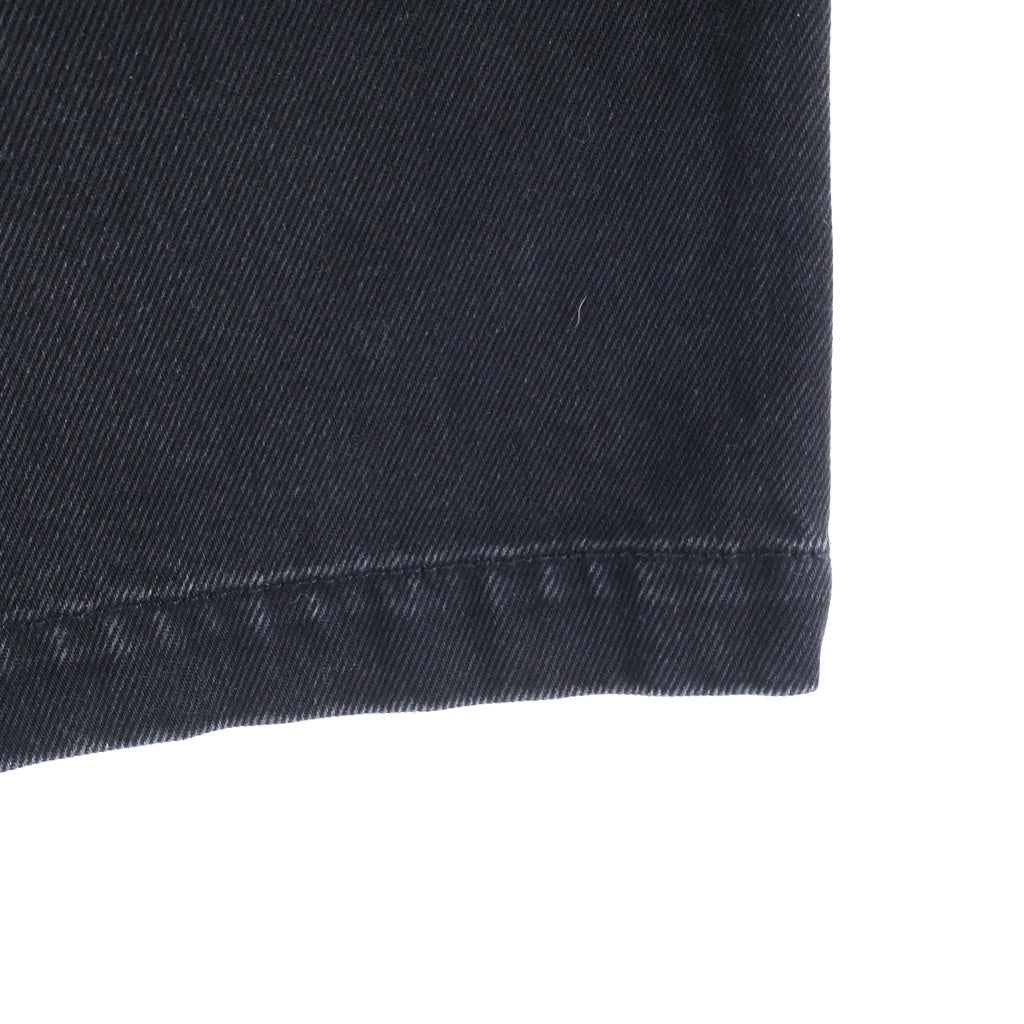 VETEMENTS(ヴェトモン) 25AW HIP-HOP SHORTS ヒップホップ フェード加工 カーペンターデニムショーツ ハーフパンツ ブラック UH76DP125B2