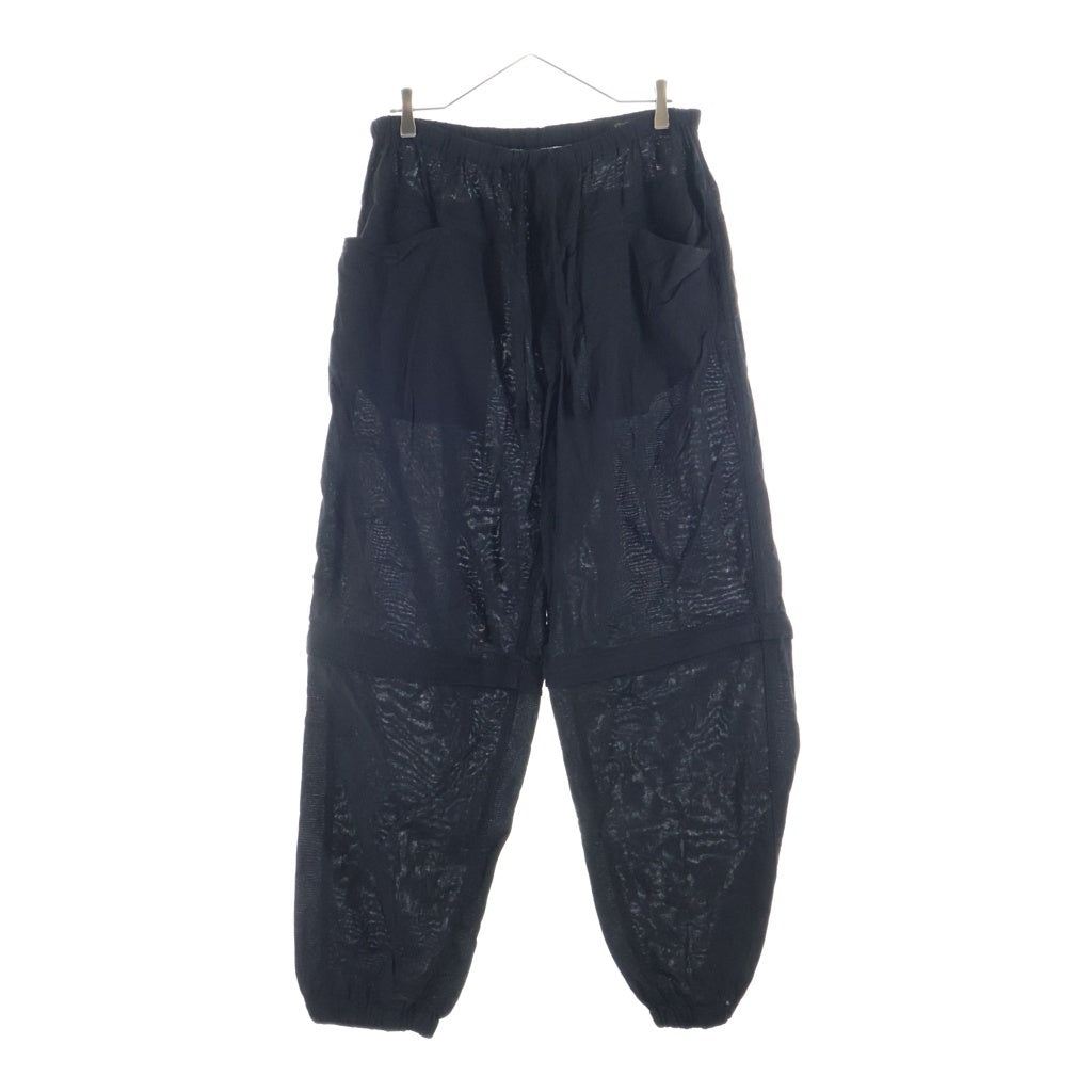 COMOLI(コモリ) 26SS オックス コンパーティブルパンツ ブラック D01-03013