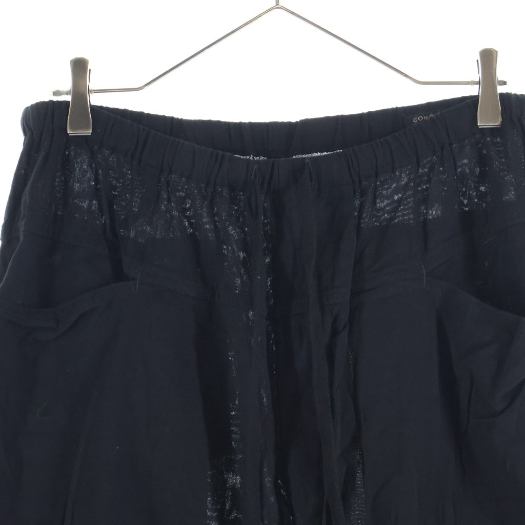 COMOLI(コモリ) 26SS オックス コンパーティブルパンツ ブラック D01-03013