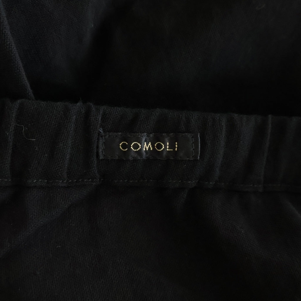 COMOLI(コモリ) 26SS オックス コンパーティブルパンツ ブラック D01-03013