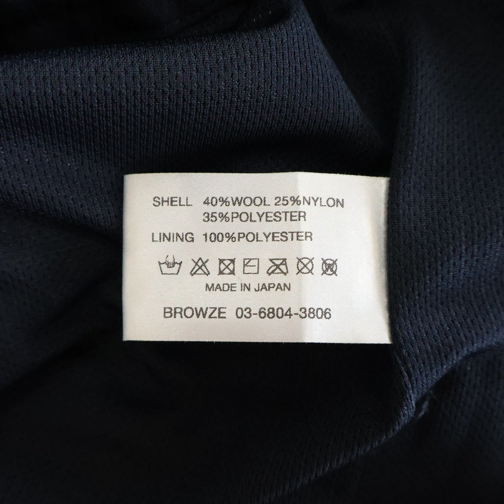 The Ennoy Professional(エンノイプロフェッショナル) 24SS WOOL BLEND RIP STOP EASY PANTS ウールブレンド リップストップイージーパンツ ネイビー SS24BRENPT04LP